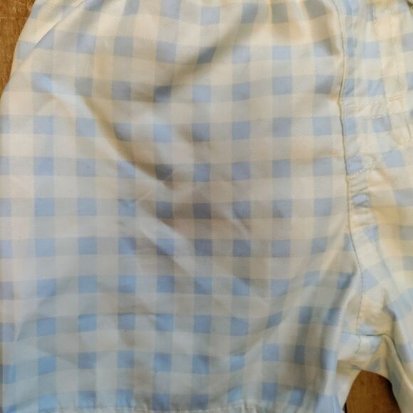 Cat & Jack swim trunks boys 18 mos blue white check vacation beach - Picture 2 of 5